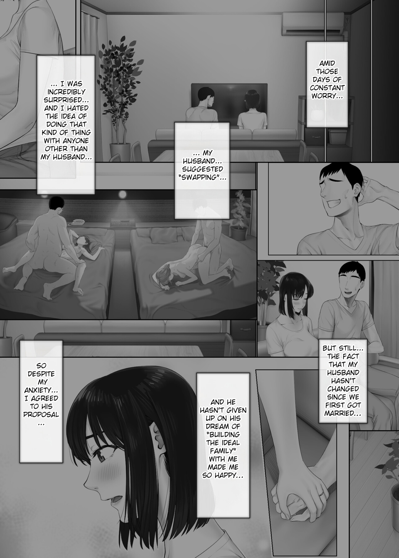 Hentai Manga Comic-Swapping on a Whole New Level 2 ~Wife Goes Wild With Her First Orgasm~-Read-7